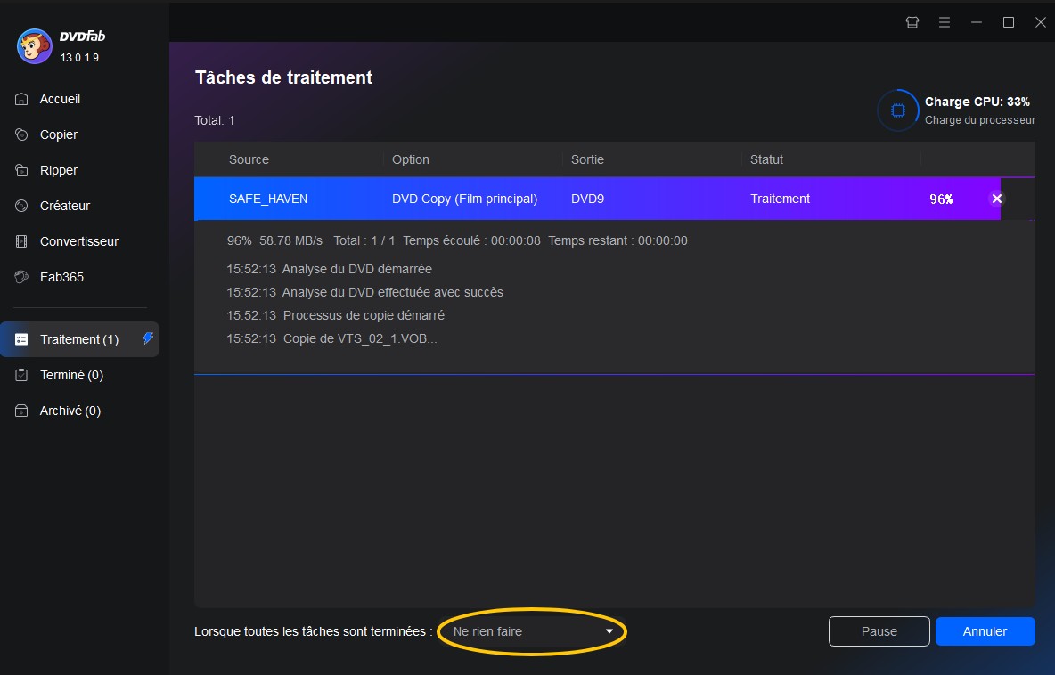 Copier DVD sur ordinateur avec DVDFab DVD Copy