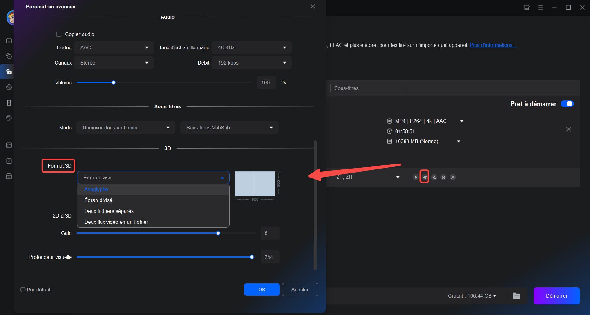 Comment ripper un Blu-ray en vidéos SBS 3D avec DVDFab ?